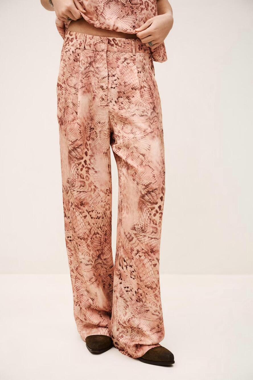 NEW BA&SH carrina wide leg pants in rose